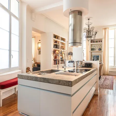 Luxury Typical Parisian Flat - 5 Min From Louvre Daire